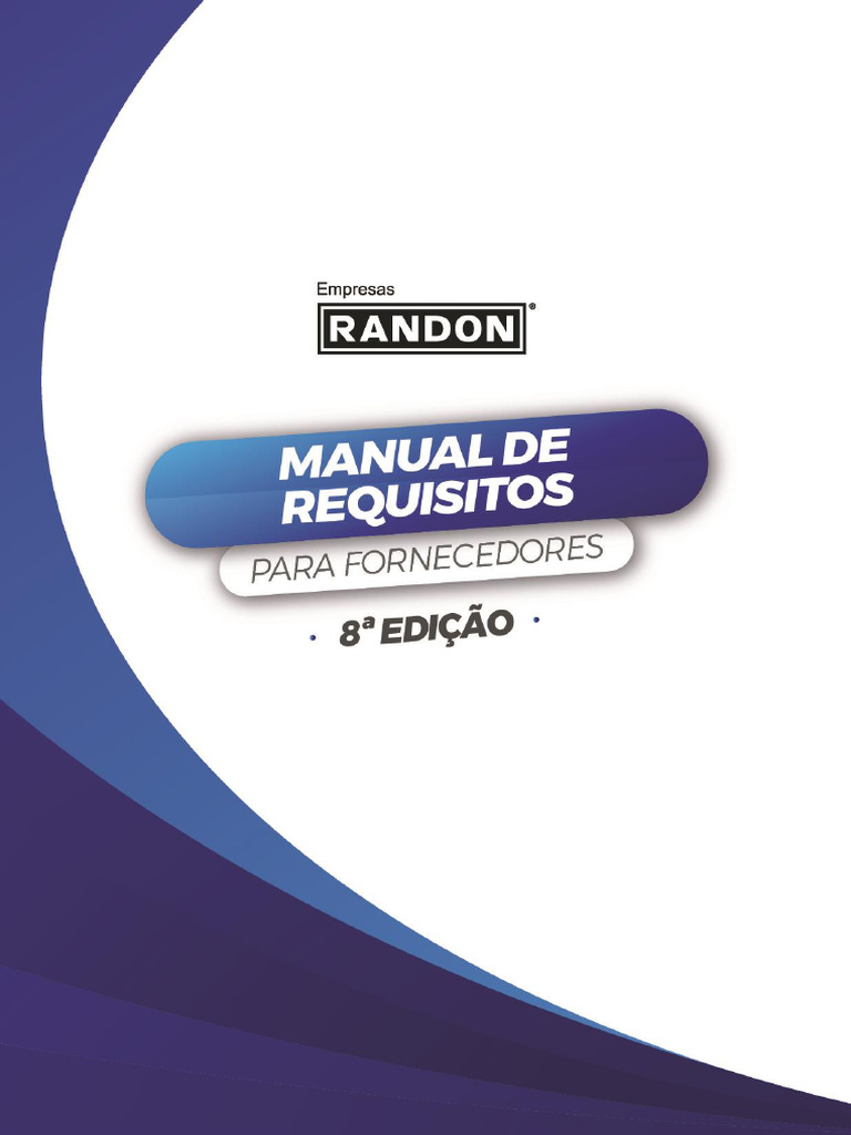 Manual de Requisitos para Fornecedores Randon | PDF | Governança ...