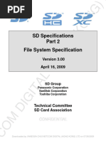 SD Group, SD Card Association - SD Specifications - Part 2 - File System Specification - Version 3.00 (2009)