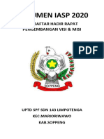 Daftar Hadir Rapat Pengembangan Visi Misi