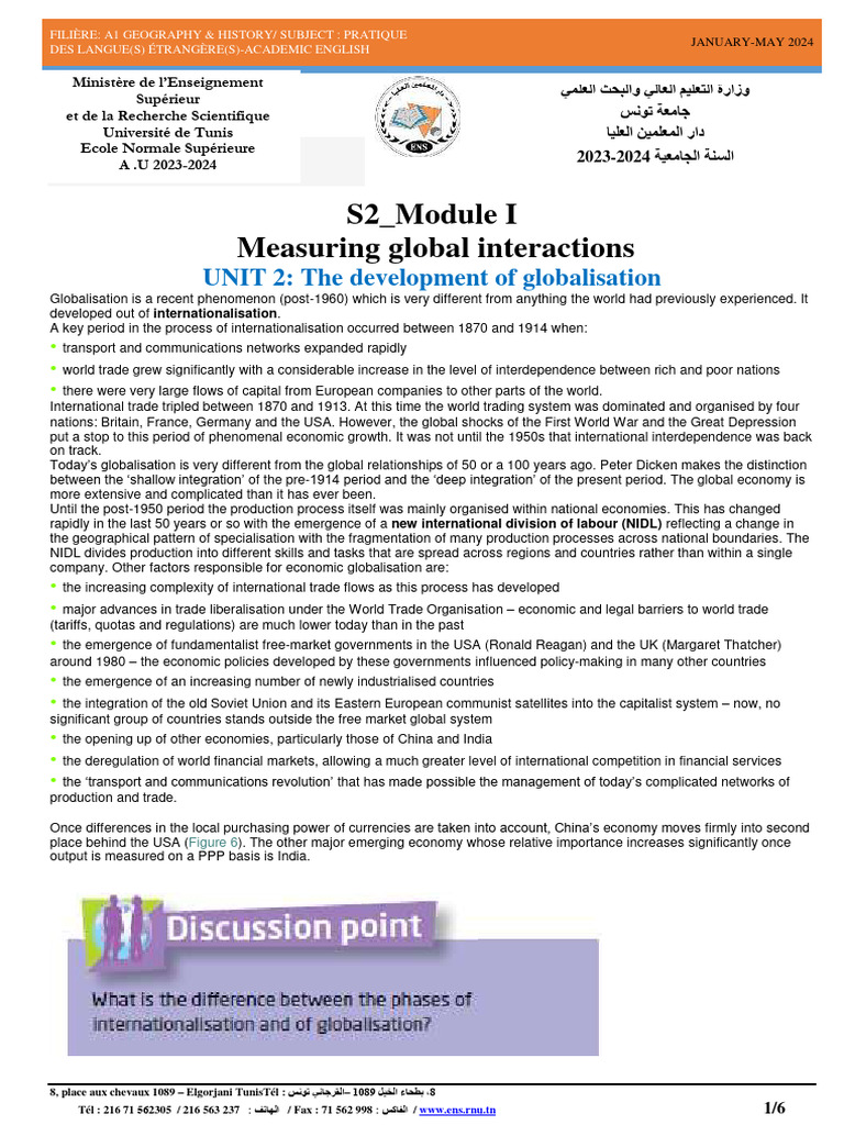 Globalisation Development Overview | PDF | Globalization | Trade