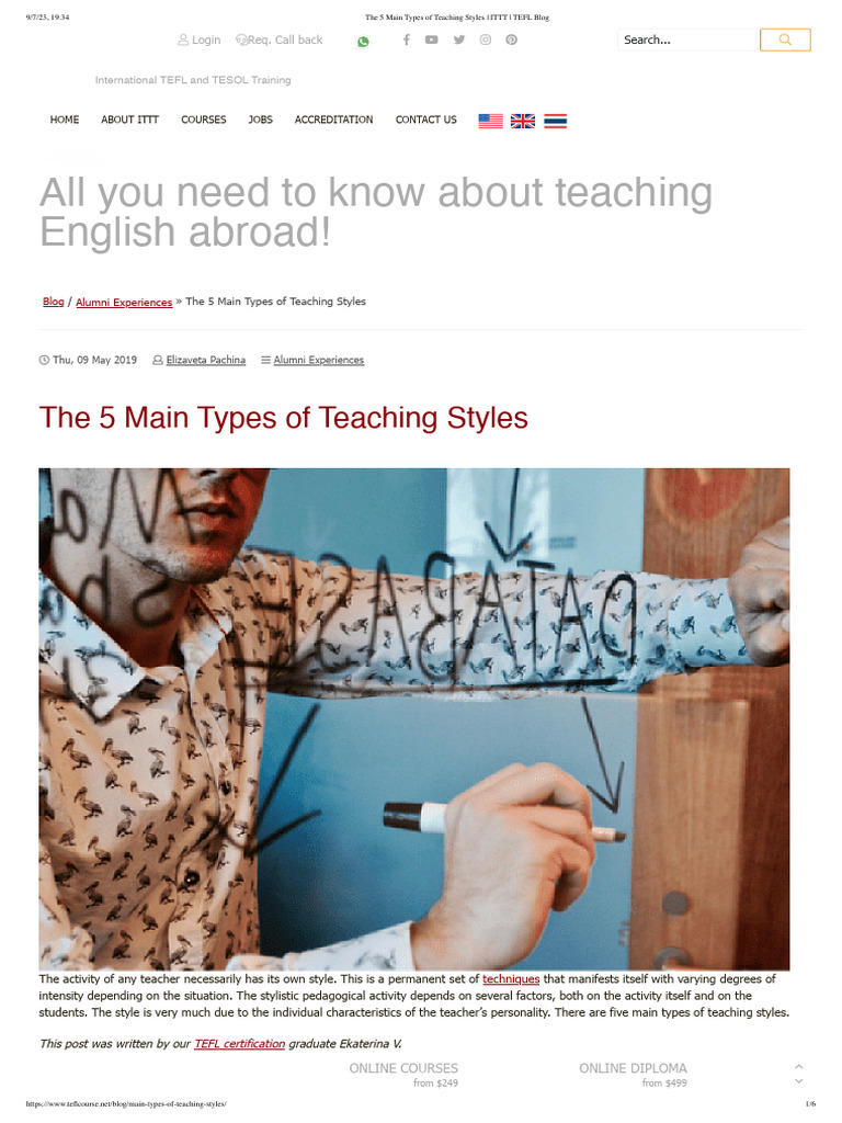 Understanding Delegator Teaching Style | PDF | English As A Second Or ...