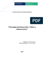 Psicologia Del Desarrollo I Ninos y Adolescentes TMA TNA