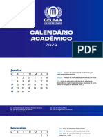 Calendário Acadêmico 2024 - CEUMA Atualizado