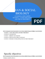 Lecture 1 HUMAN & SOCIAL BIOLOGY