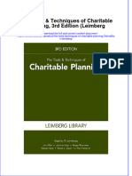 Full Download The Tools Techniques of Charitable Planning 3Rd Edition Leimberg Ebook PDF Docx Kindle Full Chapter