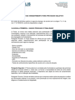 LGPD - TERMO DE CONSENTIMENTO PARA PROCESSO SELETIVO Assinado