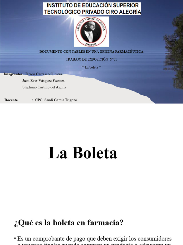 La Boleta | PDF