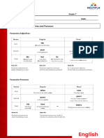 AT L LA GRADE 7 Possessives Adjectives and Pronouns