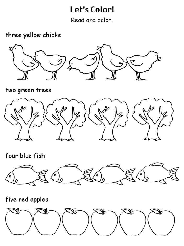 Coloring Guide: Numbers & Colors | PDF