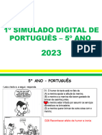1º Simulado Digital de Português 2023