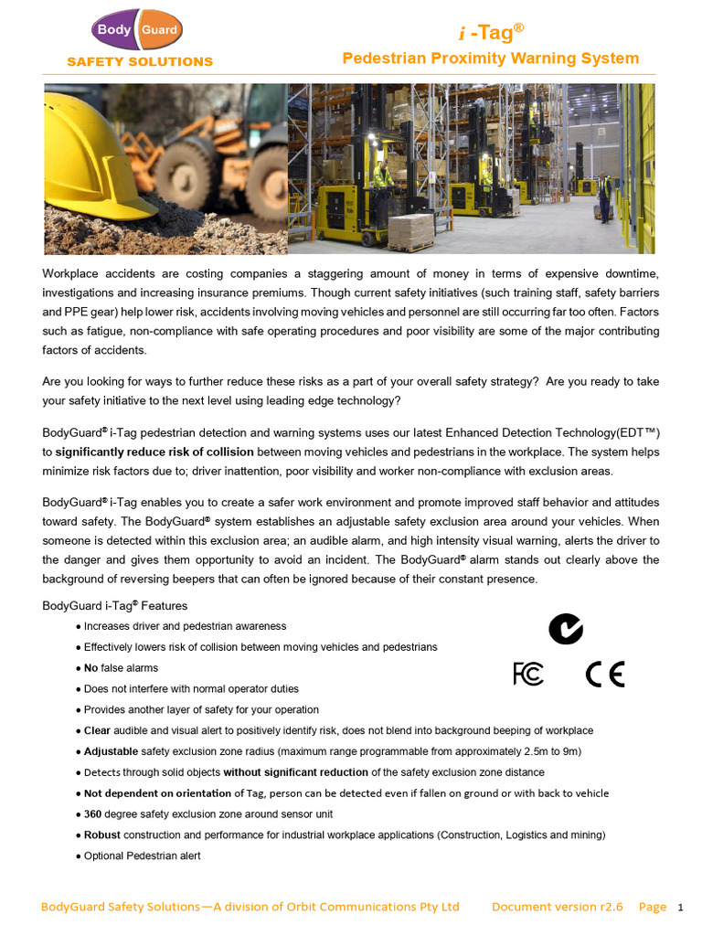 BodyGuard I-Tag For Forklift Trucks Rev 2.6 | PDF | Data | Battery Charger