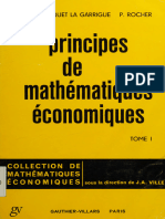 Principes de Mathematiques Economiques - Pierre Rocher - Volume 1, 1968 - Gauthier-Villars - Anna's Archive