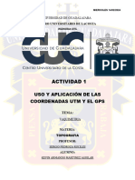 Actividad GPS y Coordenadas Utm