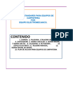 Fichas Estandar Equipos Carpinteria 2016 10 Actualizados Equipo Electromecanico