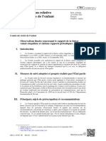 Recommandations Du Comité Droits de Lenfant Adressées de La Suisse