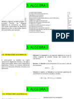 Algebra I: 3.A. Lenguaje Algebraico