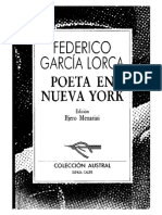 GARCÍA LORCA - Un Poeta en Nueva York