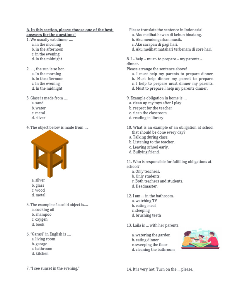 PAB English | PDF | Language Arts & Discipline