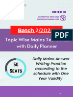 UPSC 2024 Daily Answer Writing Planner