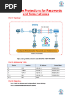 Configure Protections For Passwords and Terminal Lines