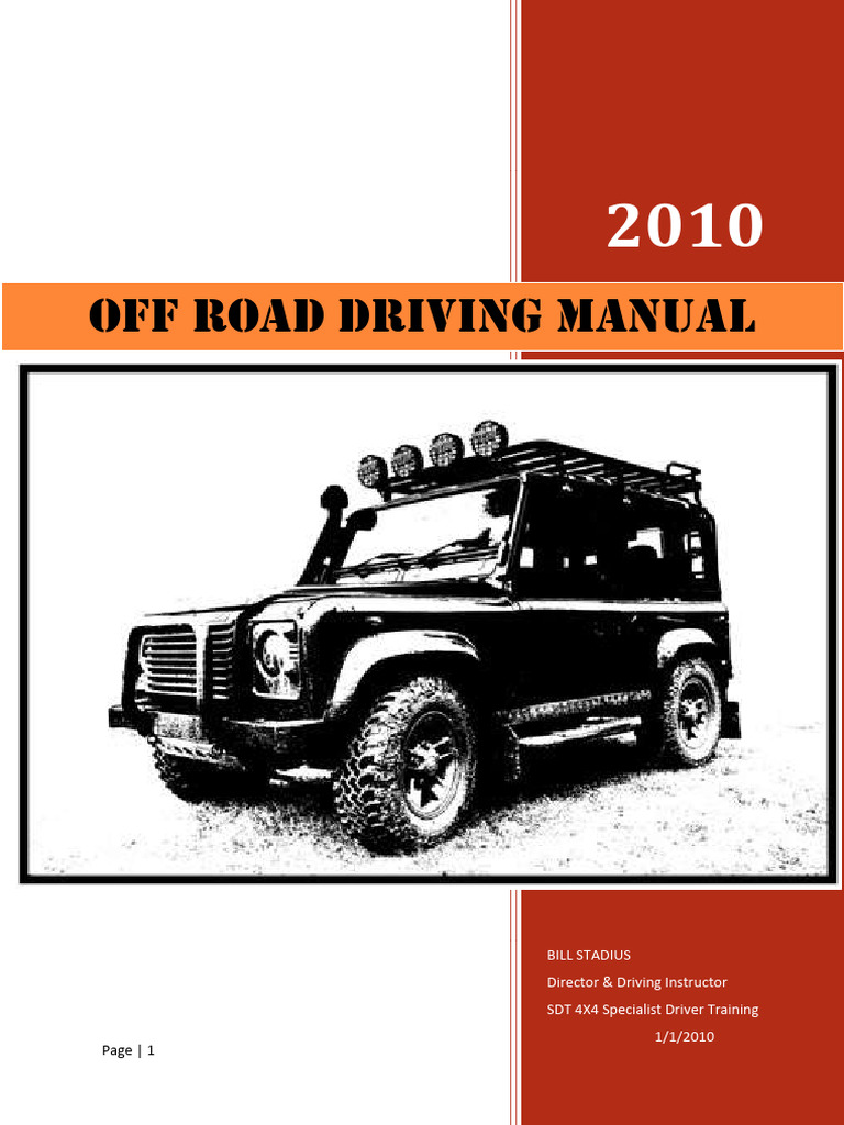 Off Road Driving Manual 4WD (PDFDrive) Download Free PDF Tire
