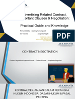 Advertising Related Contract, Important Clauses & Negotiation - Practical Guide and Knowledge