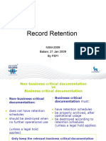 Slide Record Retention-NSM 2009
