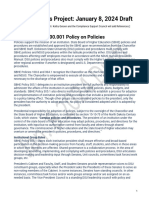 DSU Policies Project - Policies Draft - Jan 8 2024