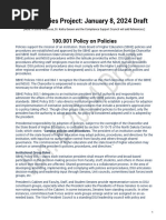 DSU Policies Project - Policies Draft - Jan 8 2024