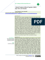 Jurnal Model Pembelajaran Kel 7, Analisis Penerapan Model Numbered Heads Together (NHT)