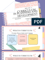 Curriculum Planning