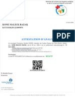 Kone Malick Razak-Attestation