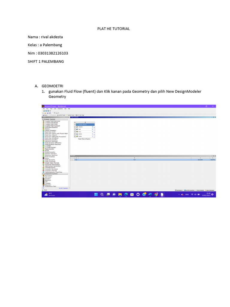 Tutorial CFD Menggunakan Fluent | PDF | Metode & Bahan Ajar | Komputer