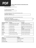 C1 - Introduction To Human Body & Cells