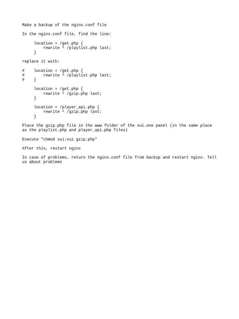 Make A Backup of The Nginx - Conf Fil | PDF