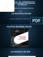 1 La Politica de La Salud y Seguridad en El Trabajo