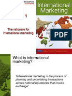 Chapter 1 - The Rationale of International Marketing