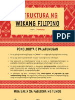 Estruktura NG: Wikang Filipino