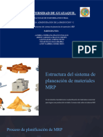 Estructura Del Sistema de Planeacion de Materiales MRP