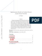 2309.04860 Approximation Results For Gradient Descent Trained