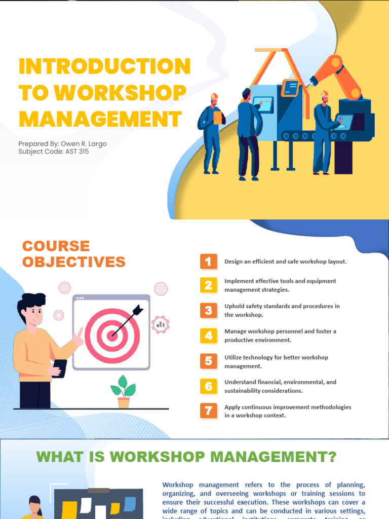 Workshop Management Overview and Importance | PDF | Automation ...