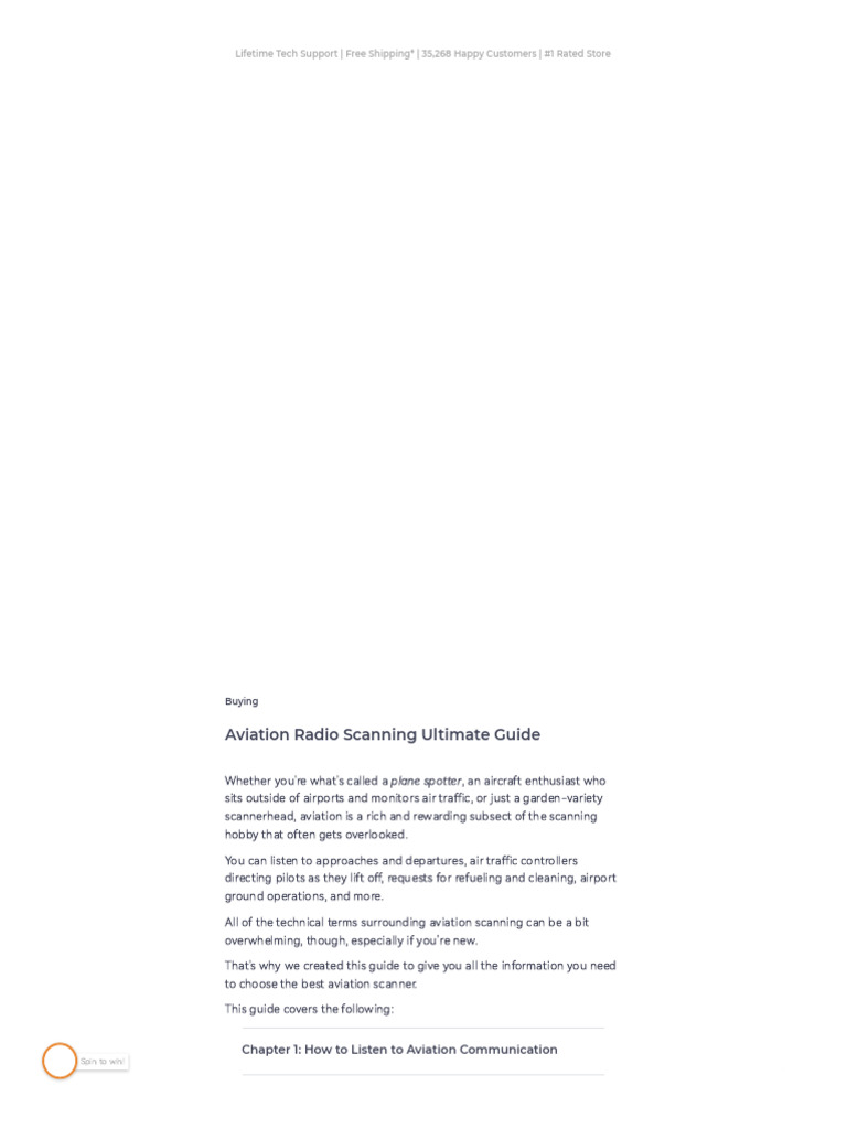 Aviation Radio Scanning _ Aviation Scanners _ Airplane Police Scanner ...