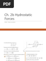 Hydrostatic Forces