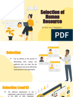 Selection of Human Resources