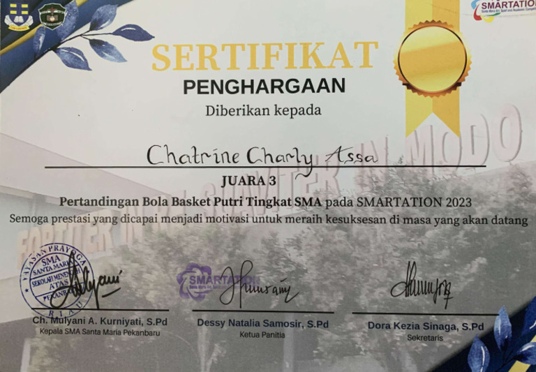Sertifikat Santa | PDF