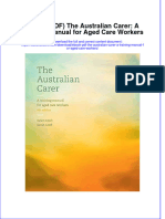 Full Download Ebook PDF The Australian Carer A Training Manual For Aged Care Workers Ebook PDF Docx Kindle Full Chapter
