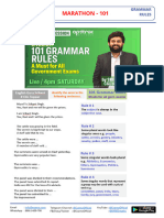 101 Grammar Rules by Srikant Sir Examo