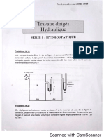 Travaux Dirigés Hydraulique