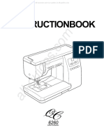 Janome QC6260 Sewing Machine Instruction Manual