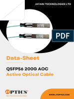 200G AOC Active Optical Cable Data Sheet by JTOPTICS